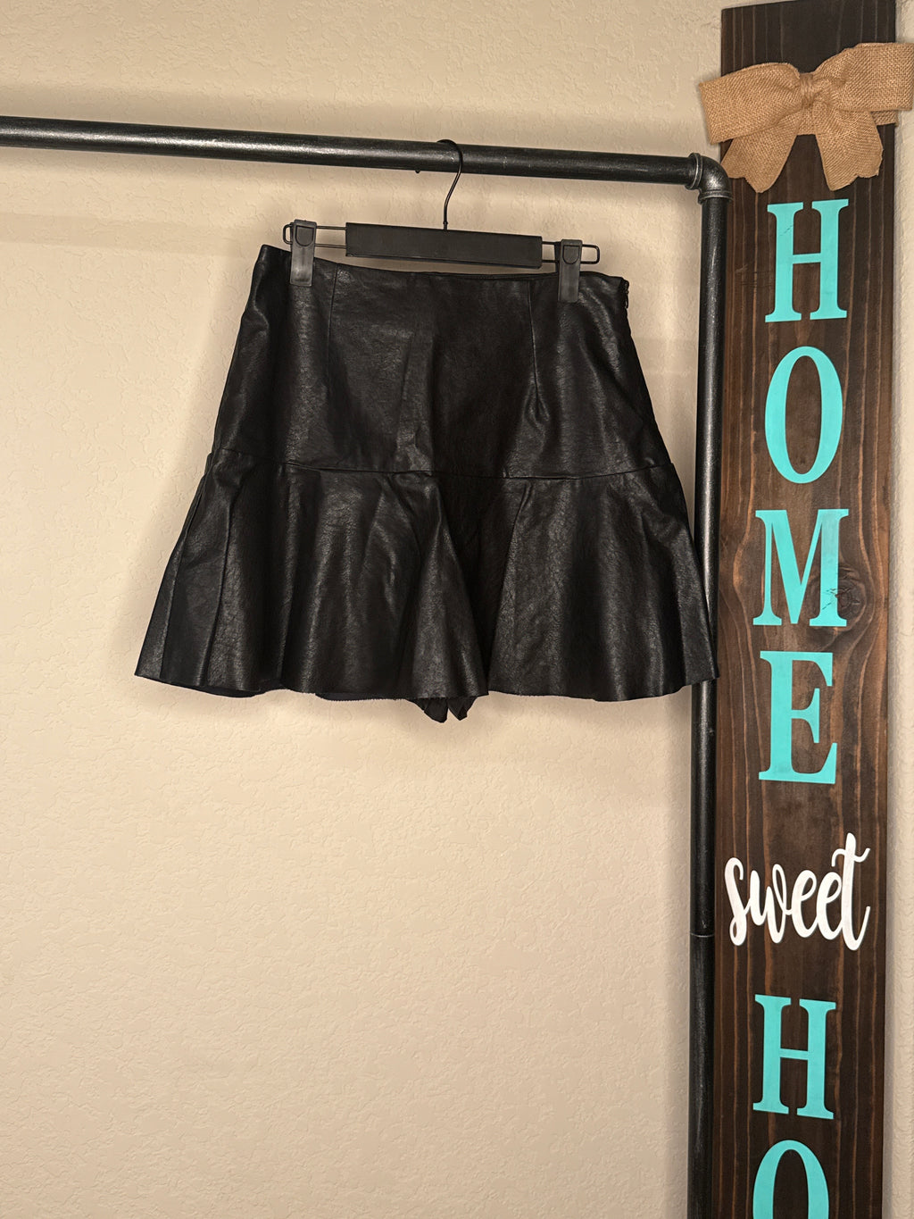 Midnights Leather Skort