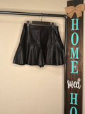 Midnights Leather Skort