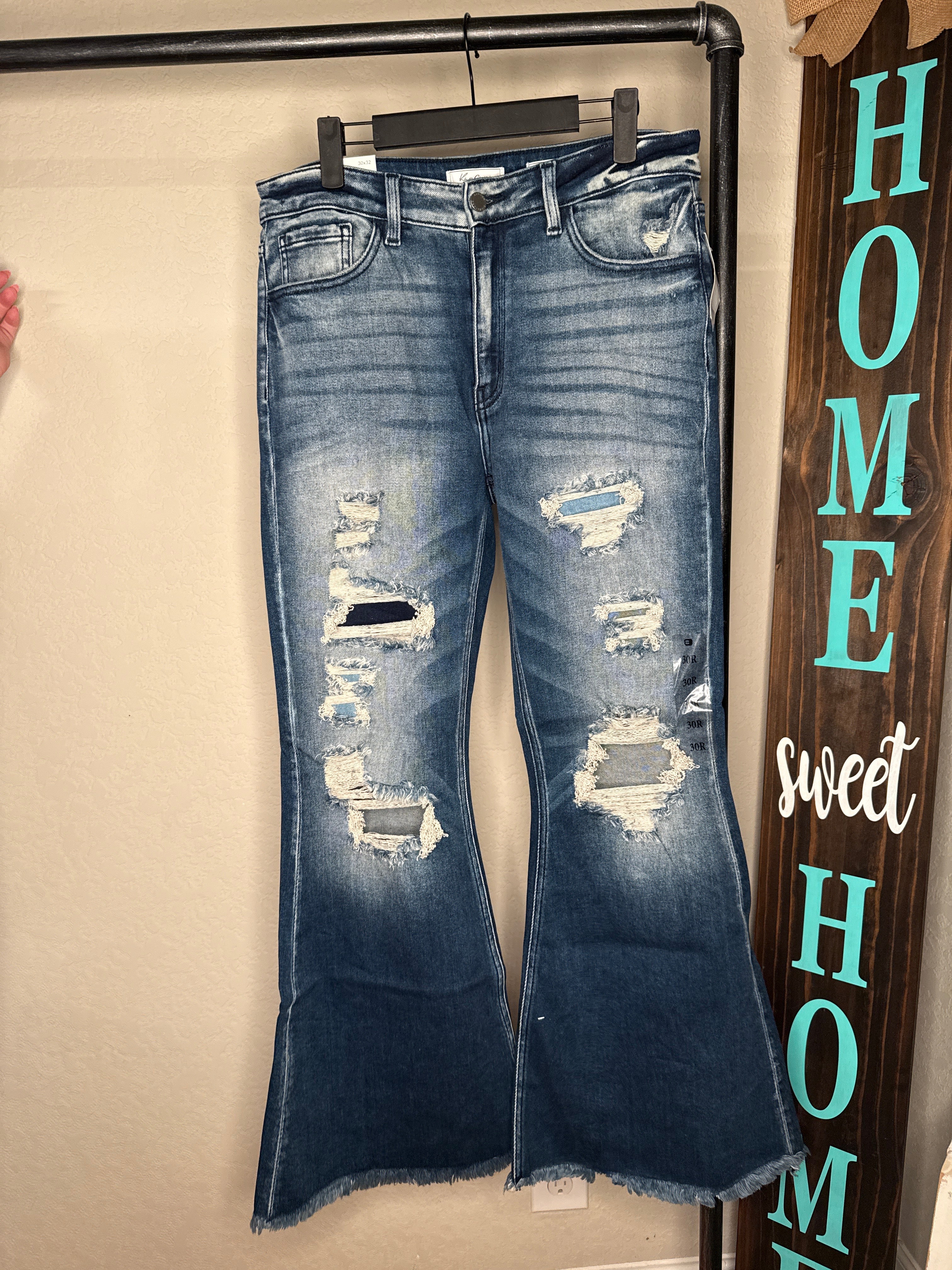 Distressed Bell Bottoms