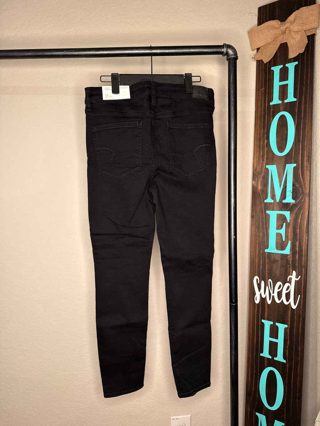 Distressed Black Jeans