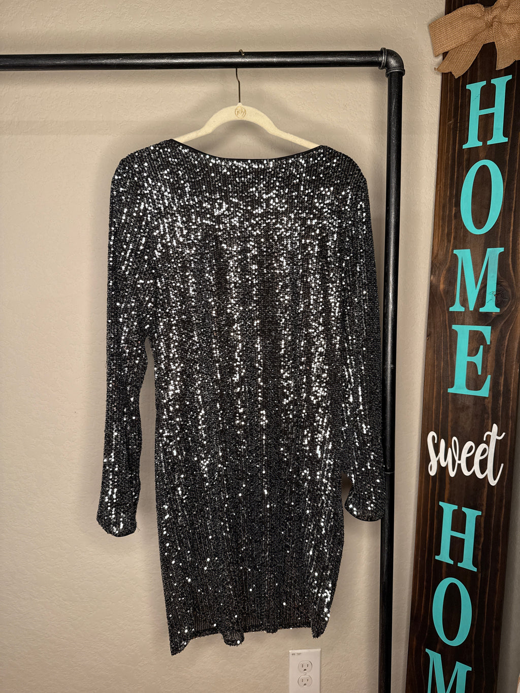 Midnight Sparkle Sequin Dress