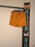 Camel Suede Shorts