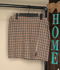 Espresso Plaid Skirt