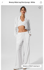 Breezy Long White Pants