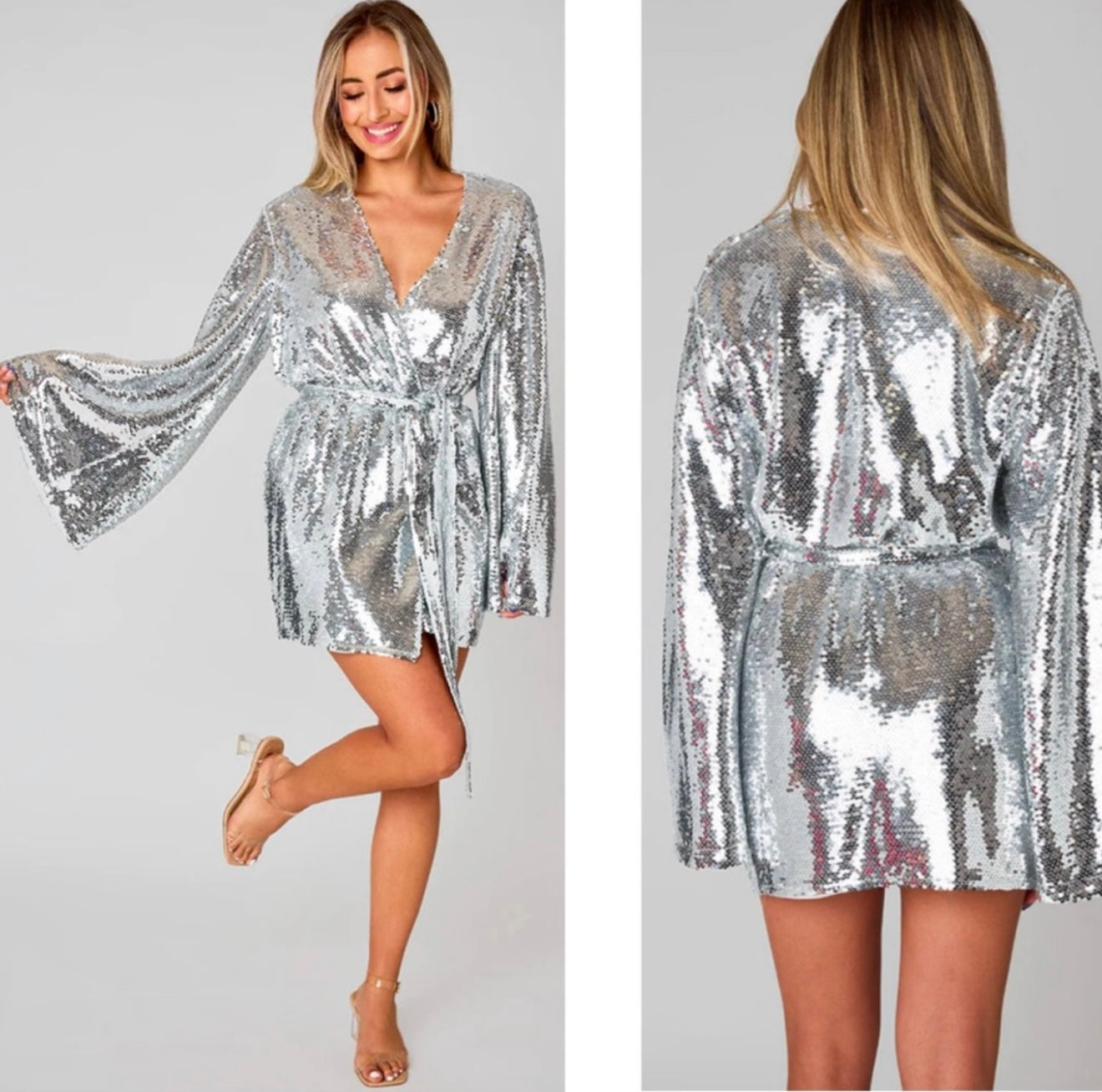 Frosted Luxe Sparkle Dress