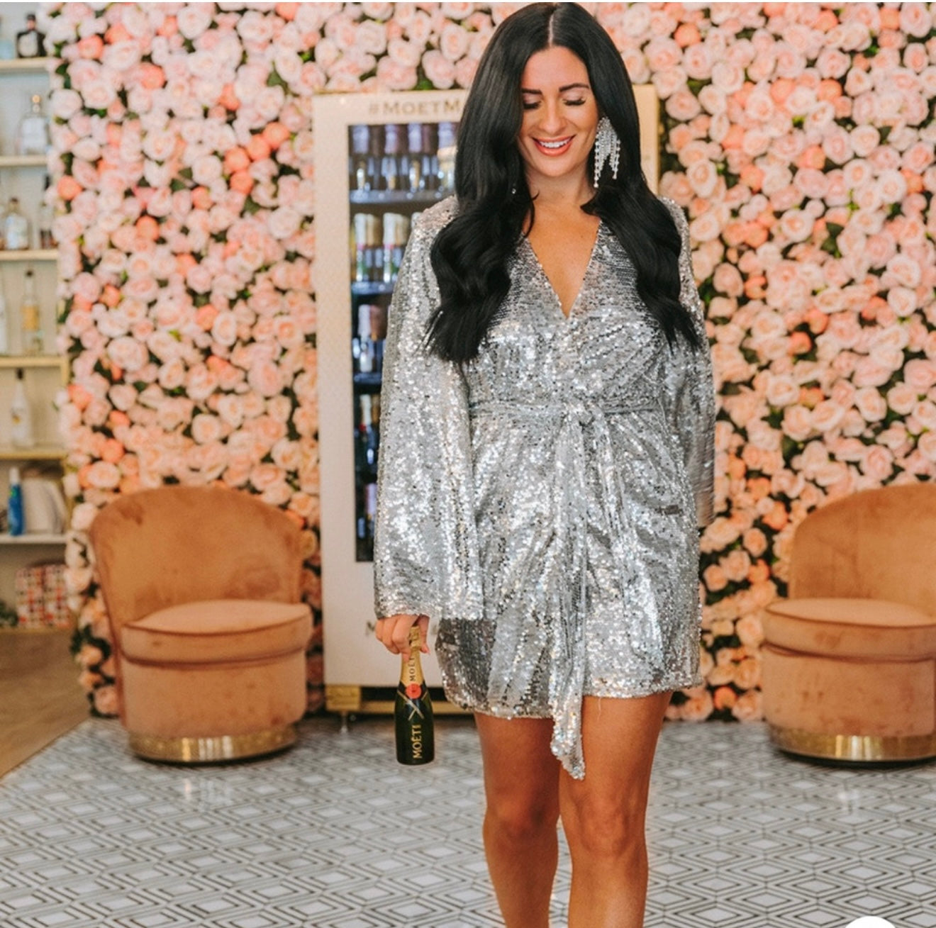 Frosted Luxe Sparkle Dress