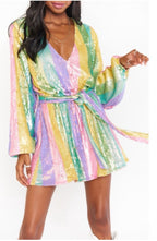 Pastel Disco Sequin Dress
