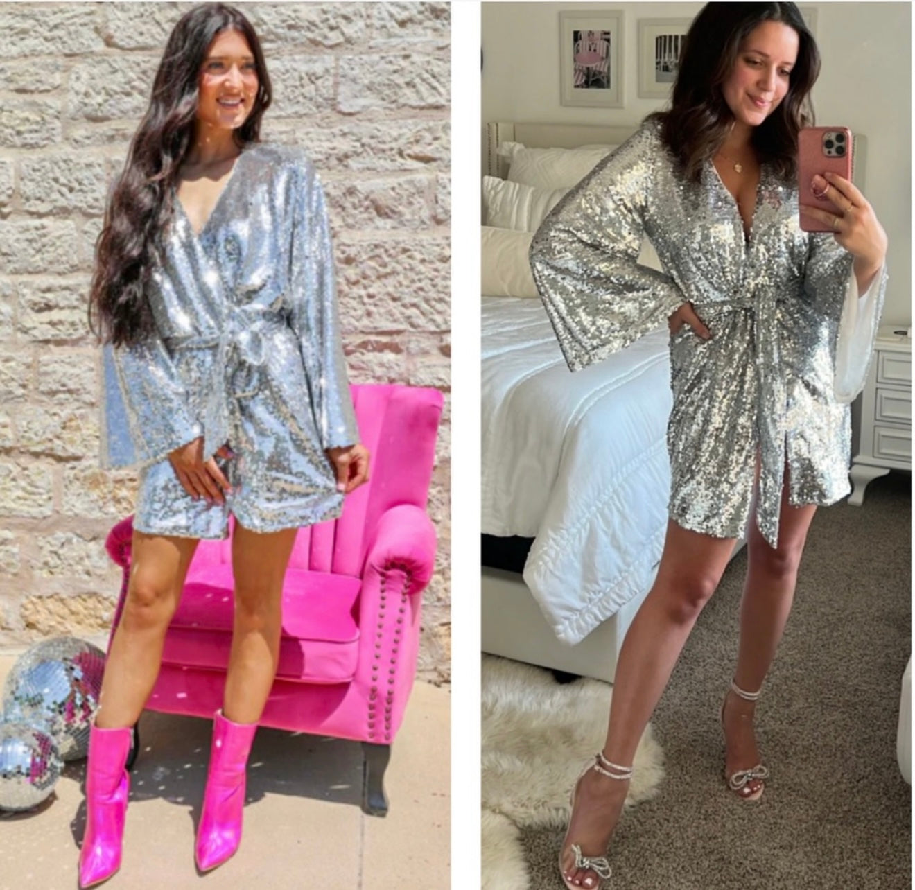 Frosted Luxe Sparkle Dress