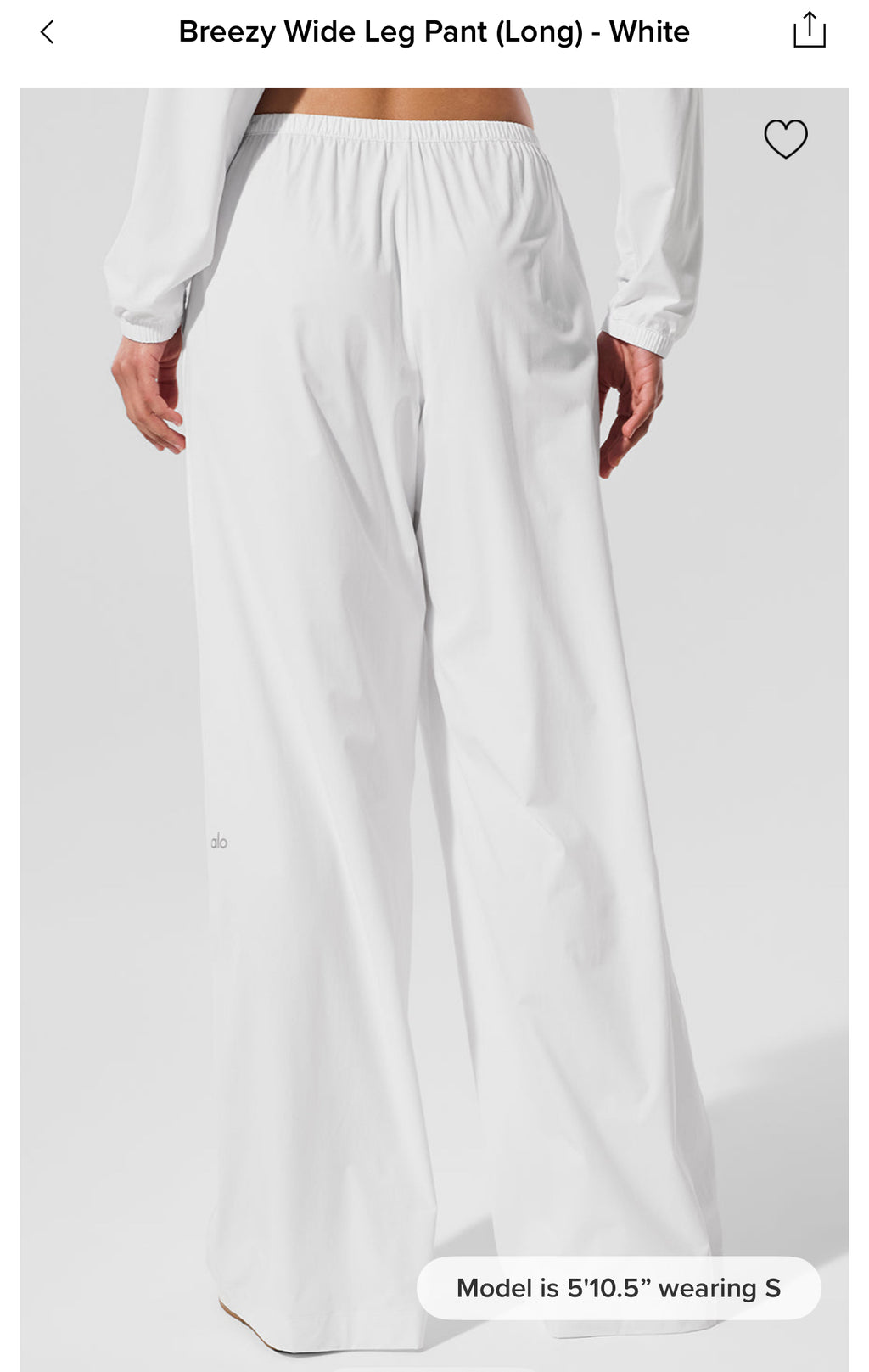 Breezy Long White Pants