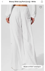 Breezy Long White Pants