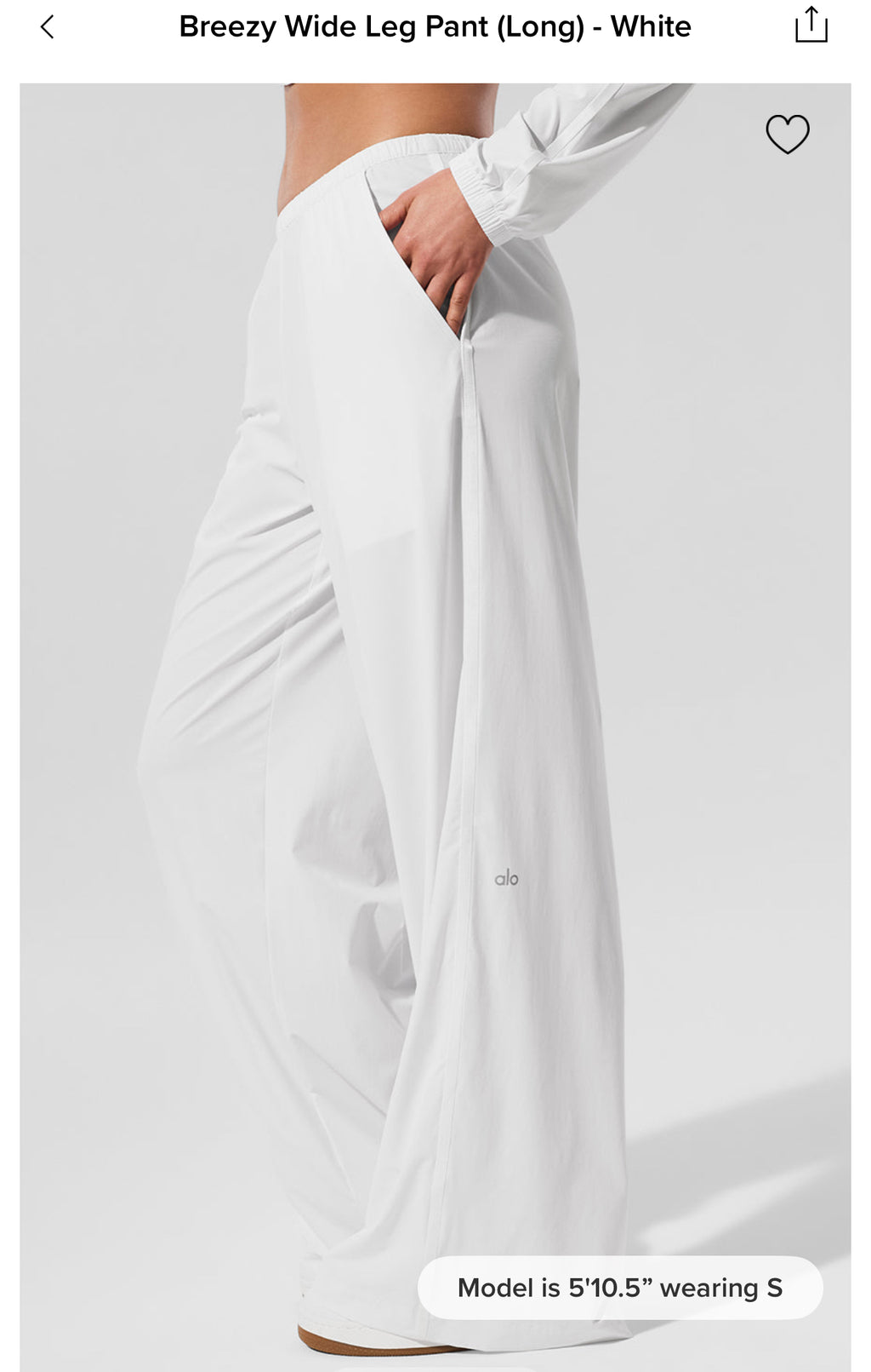 Breezy Long White Pants