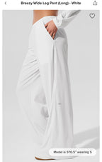 Breezy Long White Pants