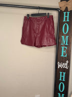 Holiday Leather Shorts