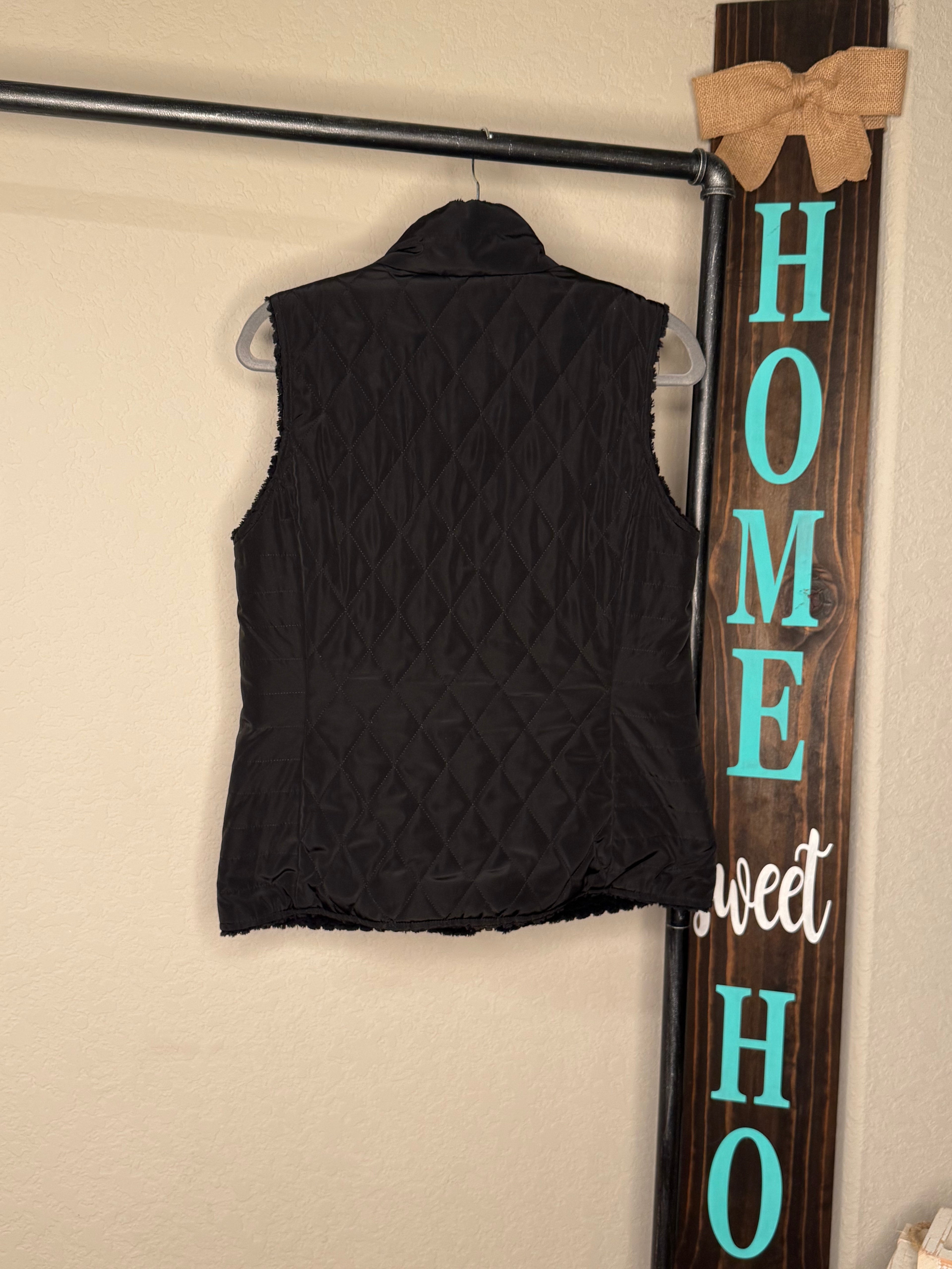Black Reversible Vest